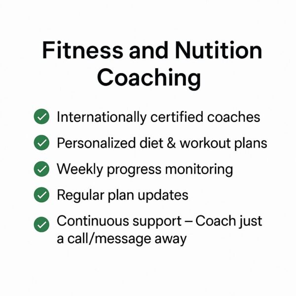 Fitness and Nutrition Coaching